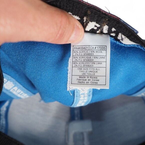 Reebok Vintage 2002 Detroit Lions Official Sideline Fitted Hat Blue / White OS - Picture 9 of 9